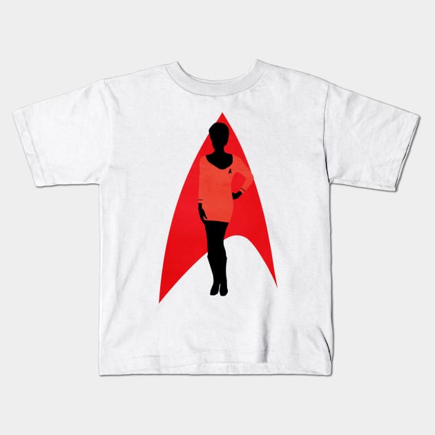 Star Trek - Minimalist Uhura Kids T-Shirt by AdriansFinalFrontier